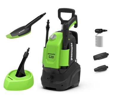 B&Q -  Pressure Washer With Patio Head & Brush