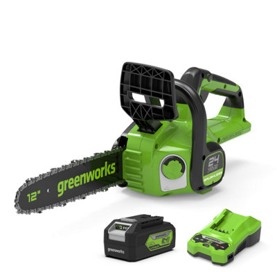 B&Q -  24V 30Cm Cordless Brushless Chainsaw (4Ah Battery & 2A Charger) - Image 7
