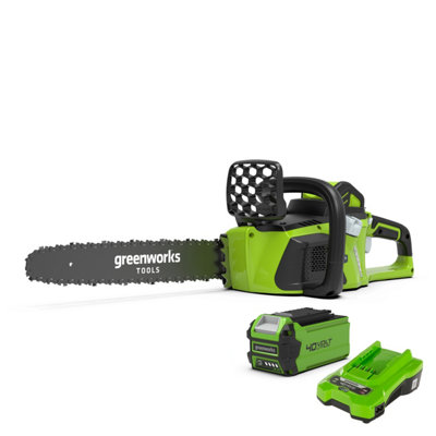 Greenworks 40V 35Cm Cordless Brushless Chainsaw (2Ah Battery & 2A Charger) from B&Q