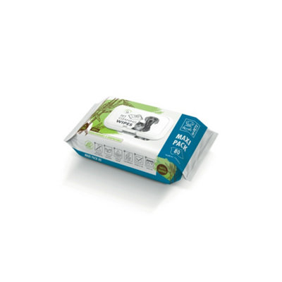 M-Pets  Pet Cleaning Wipes BambooMaxi Pack 20 X 15 Cm80 Pcs from B&Q