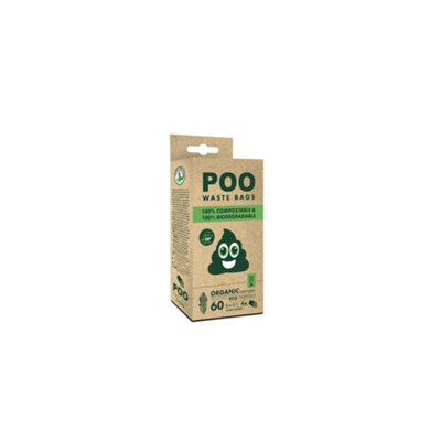 M-Pets Poop 100% Compostable & Biodegradable Dog Waste Bags (60 Bags) from B&Q
