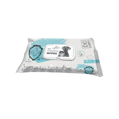M-Pets Pet Cleaning Wipes Anti-Bacteria 15 X 20 Cm40 Pcs from B&Q