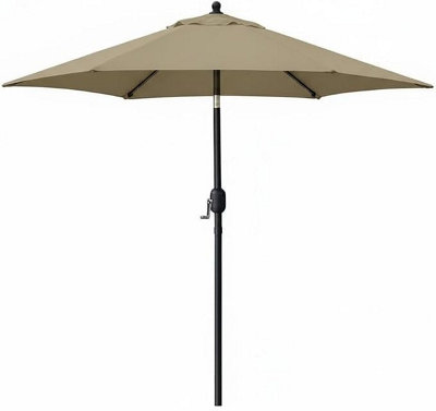  - 2M Round Parasol With Crank SystemCanopy Outdoor Umbrella For BackyardBalcony And Patio
