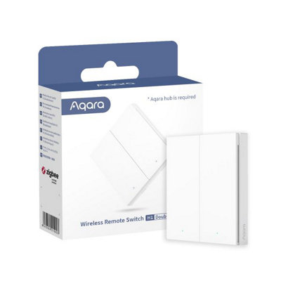 Aqara Wireless Smart Switch Double Rocker - Zigbee Controller For Homekit, Alexa, Google - White