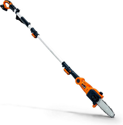 B&Q Superhandy Cordless Extended Pole Chain Saw 20V Battery 20Cm Blade