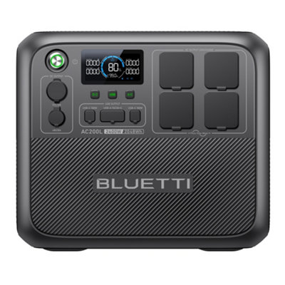 Bluetti Ac200l Portable Power Station 2048Wh&Up To 4800W Power Output With 5 Years Warranty