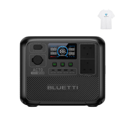 Bluetti Portable Power Station Ac70768Wh & 1000W With 5 Years Warranty from B&Q