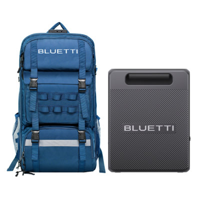 Bluetti Handsfree 2512Wh 700W Power Station BackpackSolar Compatible For Outdoor Adventures from B&Q
