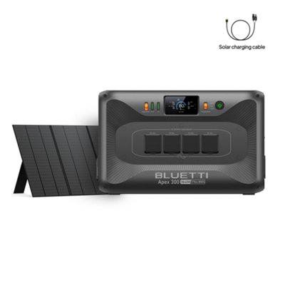 Bluetti Solar Generator Apex 300 With 350W Solar PanelPortable Power Station For OutdoorCampingBackup from B&Q