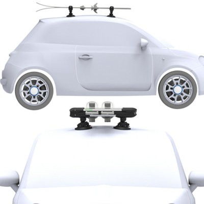 Treefrog 365 Ski Snowboard Carrier Rack Suction Mounted Roof Rack Universal Fit from B&Q