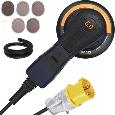 Maxxt 150Mm Orbital Sander, 110V, 350W Brushless Motor, 6-Speed 4000-10000 Rpm R7303-4-Uk3 Size 6
