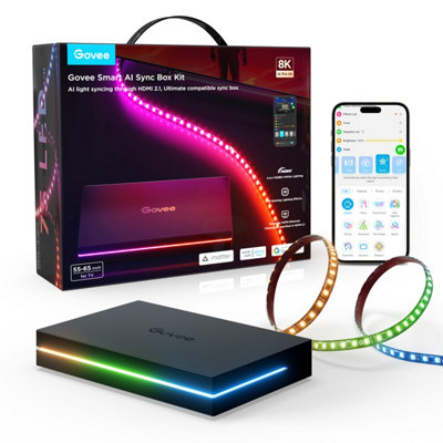 Govee Ai Sync Box Kit 2 For Tvs 55-65 from B&Q