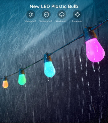 GOVEE OUTDOOR BULB STRING LIGHT IP65 - 15M - Image 5