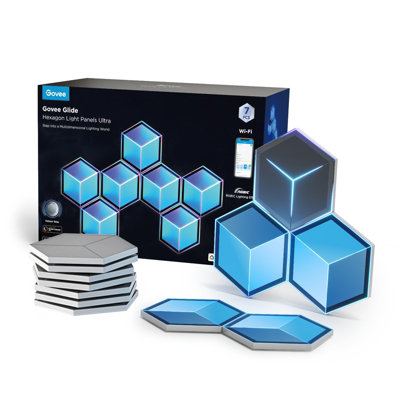 Govee Glide RGBIC LED Smart 3D Hexagon Light Panel 7 Pack - Image 4