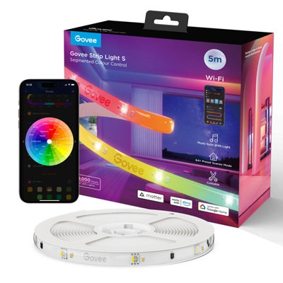 B&Q -  Rgbicw Strip Light 5MCuttable Protective Coating