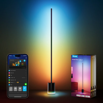 Govee - Smart Floor Lamp - RGBICWW LED - Black - Image 5