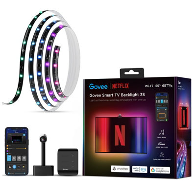 Govee Tv Backlit 3S 55-65Inch Netflix from B&Q