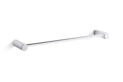 Mira Kohler July 18" Towel Rail Bar Single Holder Polished Chrome Bathroom Cloakroom from B&Q