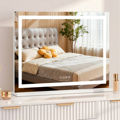 Fascinate Hollywood Vanity Mirror Xtra Large 18 Dimmable Led 80X60Cm  Bluetooth Beauty Makeup from B&Q