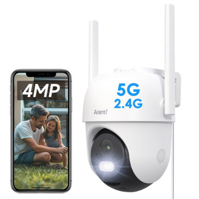 Arenti Security  Camera Outdoor,2.5K/4Mp,5Ghz&2.4Ghz Dual Wifi Cctv Camera,ptz,auto Tracking