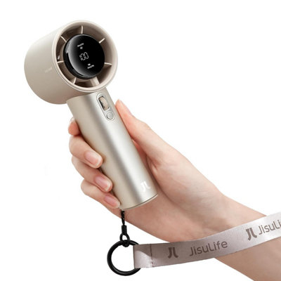 Jisulife Portable Handheld Fan,speed(1-100) Adjustable Turbo Mini Fan,5000 Mah Battery Rechargeable Personal Fan With Metal from B&Q