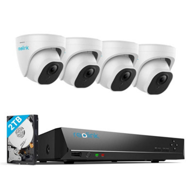 B&Q -  4K+ Uhd Nvr Poe Ai 8Ch 4X Dome Kit 2Tb