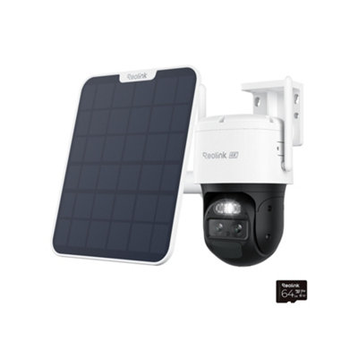 B&Q -  Advantage Series G770 4K Ptz Battery 4G Lte Outdoor Security Camera With Solar Panel + 64Gb