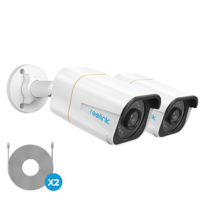 Reolink 4K+ Uhd Nvr Poe Ai Person/Vehicle Detection Bullet Add-On Camera - 2 Pack
