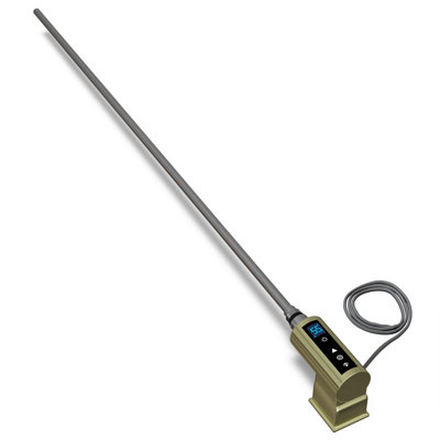 Uk Radiators Heating Element 900W Thermostatic Wifi Brushed Brass Inow+ from B&Q