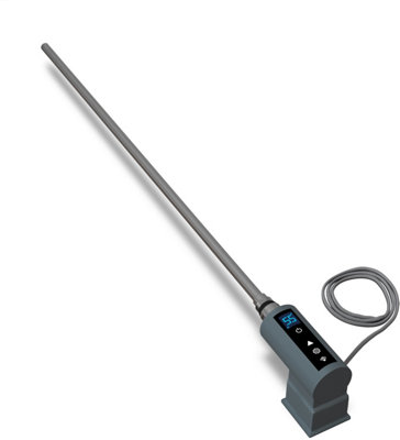 Uk Radiators Heating Element 700W Thermostatic Wifi Anthracite Inow+ from B&Q
