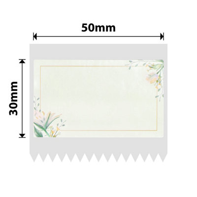 B&Q - Nb669NiimbotB1 / B21 / B3S / B450X30mm230 White Flower Labels