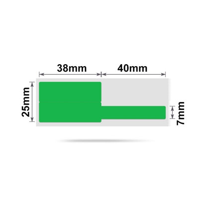 B&Q - Nb250NiimbotB1 / B21 / B3S / B425X78mm100 Green Cable Labels
