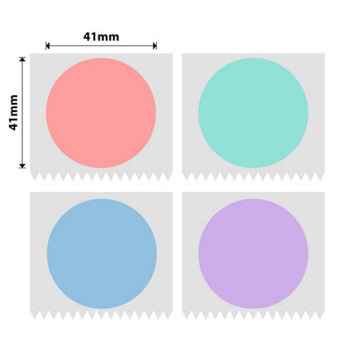 B&Q - Nb439NiimbotB1 / B21 / B3S / B441X41mm175 Muliti-Colour Round Labels