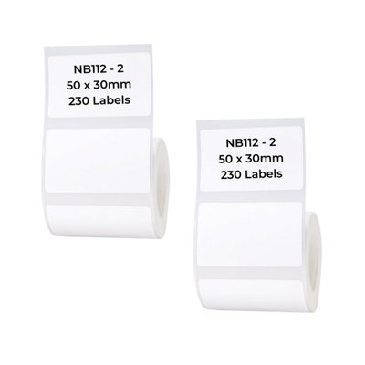 B&Q - Nb112NiimbotB1 / B21 / B3S / B450X30mm230 White Labels