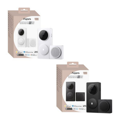 Aqara Select White Smart Video Doorbell Camera Hub G410Apple Homekit Secure VideoAlexaGoogle Home & Matter Compatible from B&Q