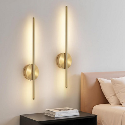 Dehobo Rechargeable Wall Sconce LightsBattery Operated 3 Color TemperatureGold Dimmable Wireless With Remote Control Golden from B&Q