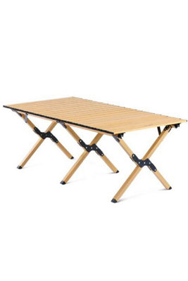 Naturehike Folding Egg Roll Table Large Brown - Image 4