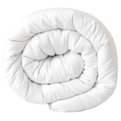 Good Nite Double Duvet 10.5 Tog White Set For Spring Autumn Quilt Polyester Hollowfibre With Corner Ties 200 200 Cm) from B&Q