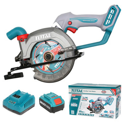 Total Tools Total Li-Ion 20Vcircular Saw 140mm(With Battery & Charger)Tsli14021 from B&Q