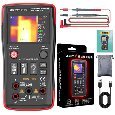 Zoyi Zt-R01 Thermal Camera Multimeter 25000CTrue Rms Auto RangingDraught & Heat Leak Detector from B&Q
