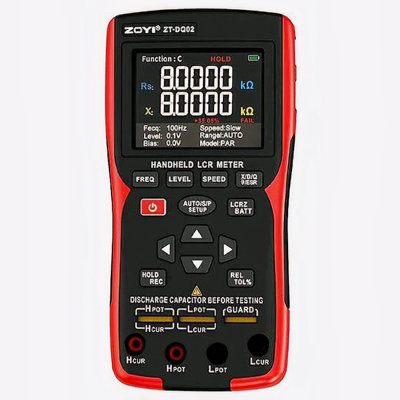 Zoyi Zt-Dq02 Lithium Battery Internal Resistance Tester 100Khz Lcr Meter Esr L/c/r/z Digital Bridge For 18650 Batteries from B&Q