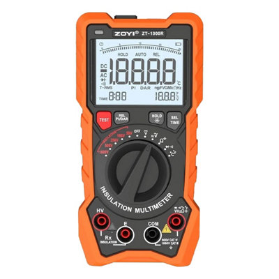 Zoyi Zt-1000R Digital Insulation Tester  True Rms Multimeter  1000V Megohmmeter 19,999 Count from B&Q