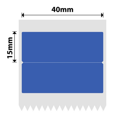 B&Q - Nb441NiimbotB1 / B21 / B3S / B440X15/2mm460 Blue Thermal Labels