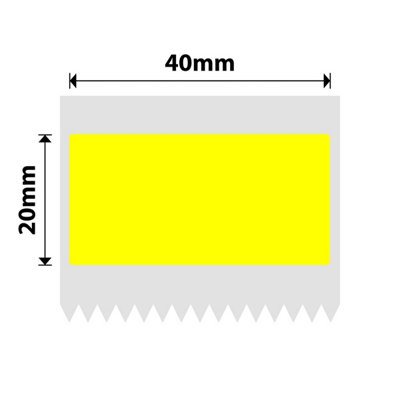 B&Q - Nb231NiimbotB1 / B21 / B3S / B440X20mm320 Yellow Thermal Labels