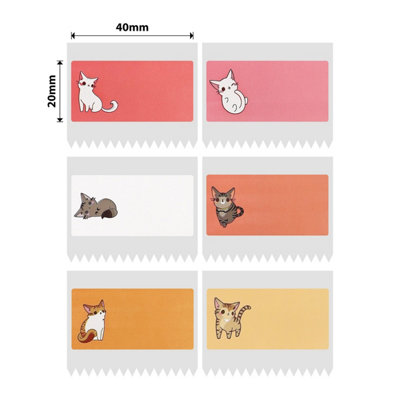 B&Q - Nb240NiimbotB1 / B21 / B3S / B440X20mm320 Cat Labels