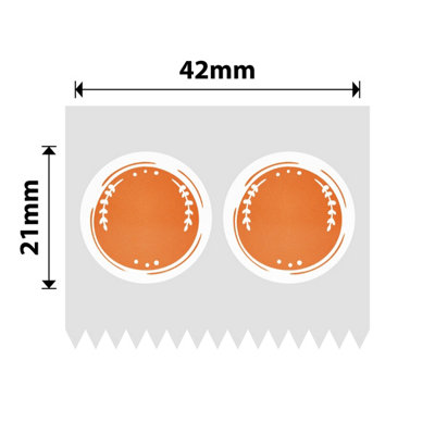 B&Q - Nb475NiimbotB1 / B21 / B3S / B442X21mm310 Orange Round Labels