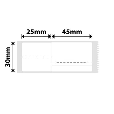 B&Q - Nb205NiimbotB1 / B21 / B3S / B430X70mm100 White Cable Labels