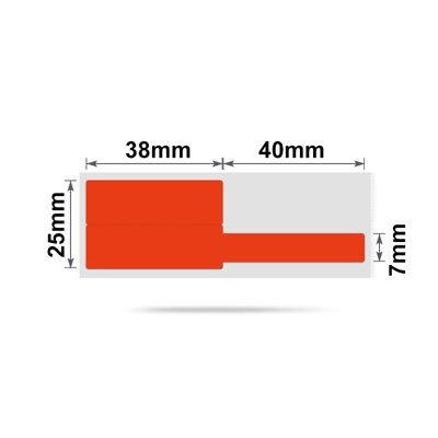 B&Q - Nb247NiimbotB1 / B21 / B3S / B425X78mm100 Red Cable Labels