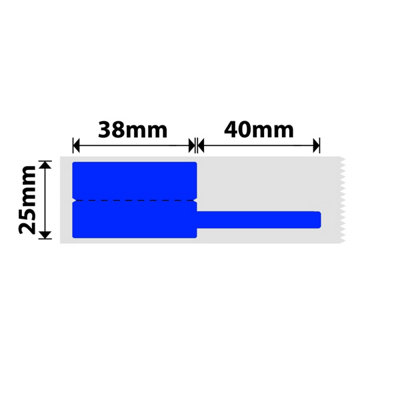 B&Q - Nb249NiimbotB1 / B21 / B3S / B425X78mm100 Blue Cable Labels