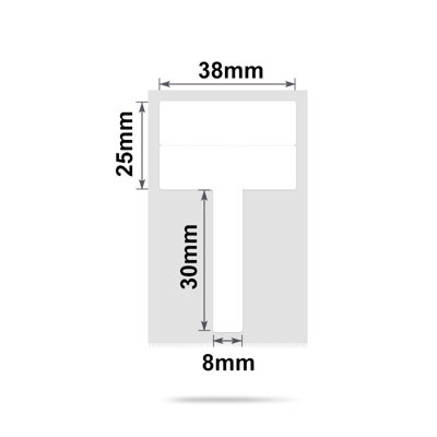 B&Q - Nb203NiimbotB1 / B21 / B3S / B438X55mm130 White Cable Labels